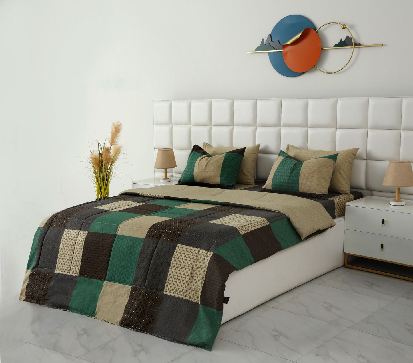 6 PCs Summer Comforter Set- COM002