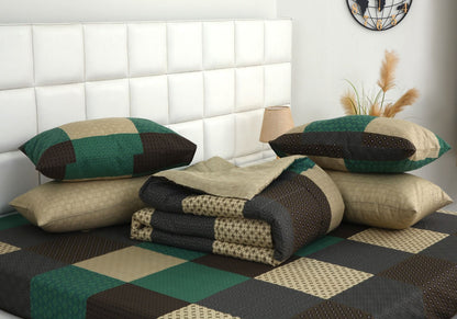 6 PCs Summer Comforter Set- COM002