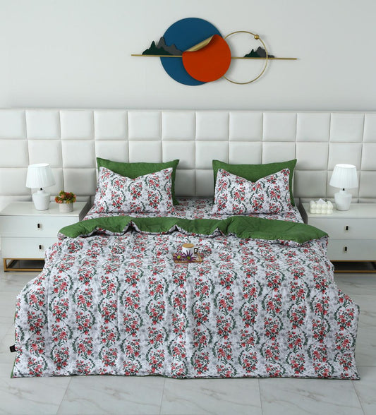 6 PCs Summer Comforter Set- COM008 Bed Spread Apricot