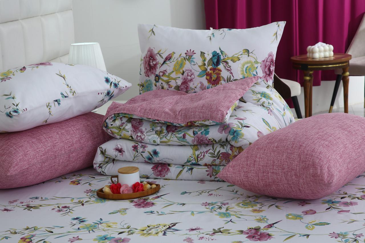6 PCs Summer Comforter Set- COM007 Bed Spread Apricot