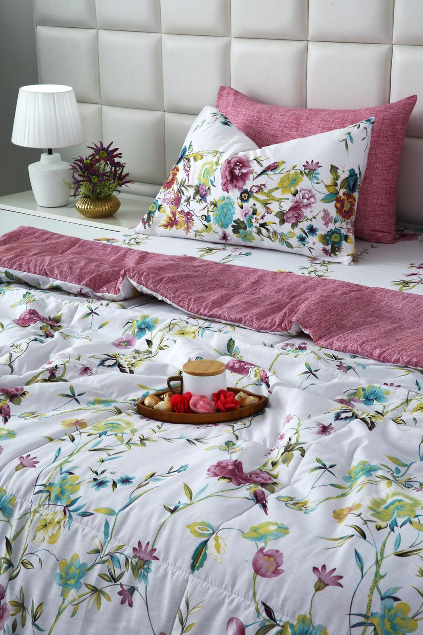 6 PCs Summer Comforter Set- COM007 Bed Spread Apricot