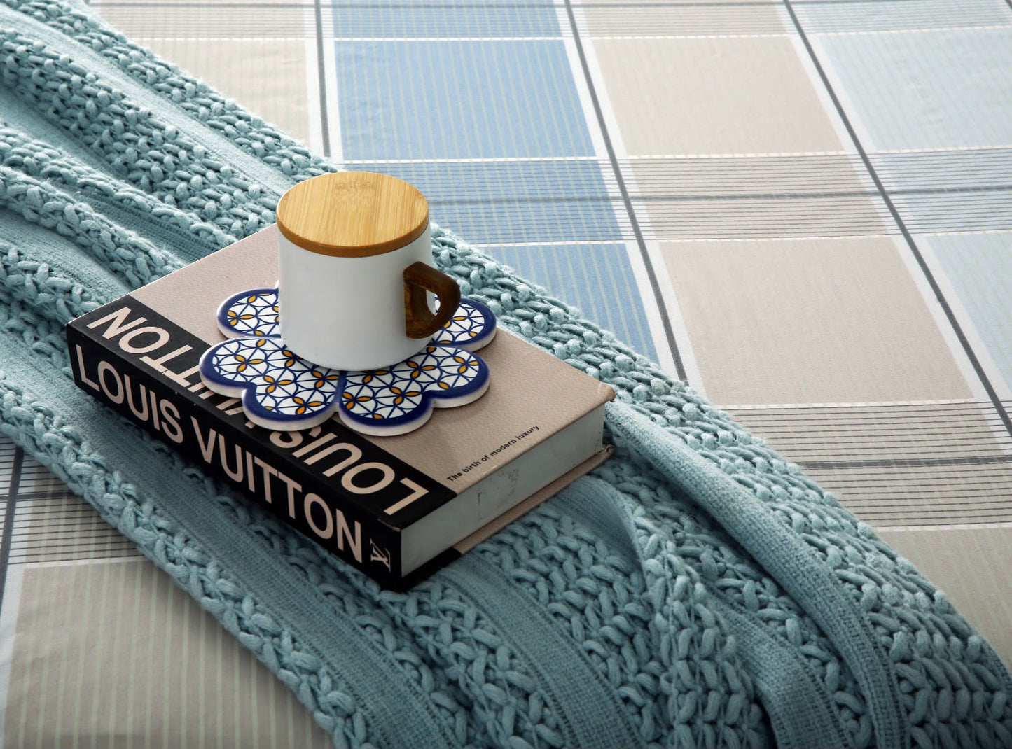 3 PCs Double Bed Sheet With Same Packing- Cobblestone