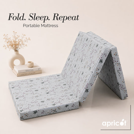 Foldable Mattress Mattress- Botanics Flower Protectors Apricot