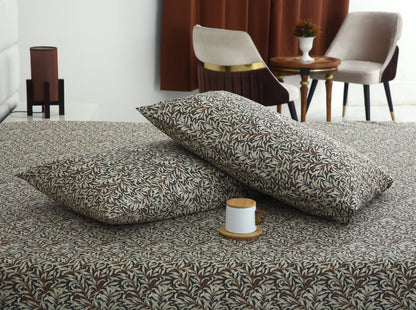 3 PCs Double Bed Sheet With Same Packing- Brown Hawaii