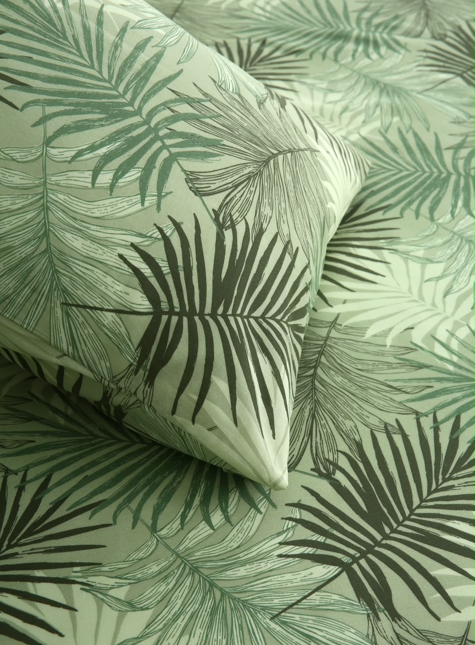 3 PCs Double Bed Sheet With Same Packing- Leaved Vanilla