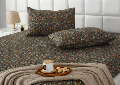 Fitted Bed Sheet- PFT0286 Fitted Sheets Apricot