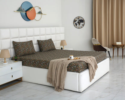 Fitted Bed Sheet- PFT0286 Fitted Sheets Apricot