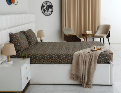 Fitted Bed Sheet- PFT0286 Fitted Sheets Apricot