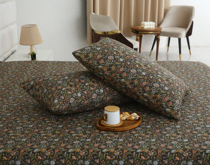Fitted Bed Sheet- PFT0286 Fitted Sheets Apricot