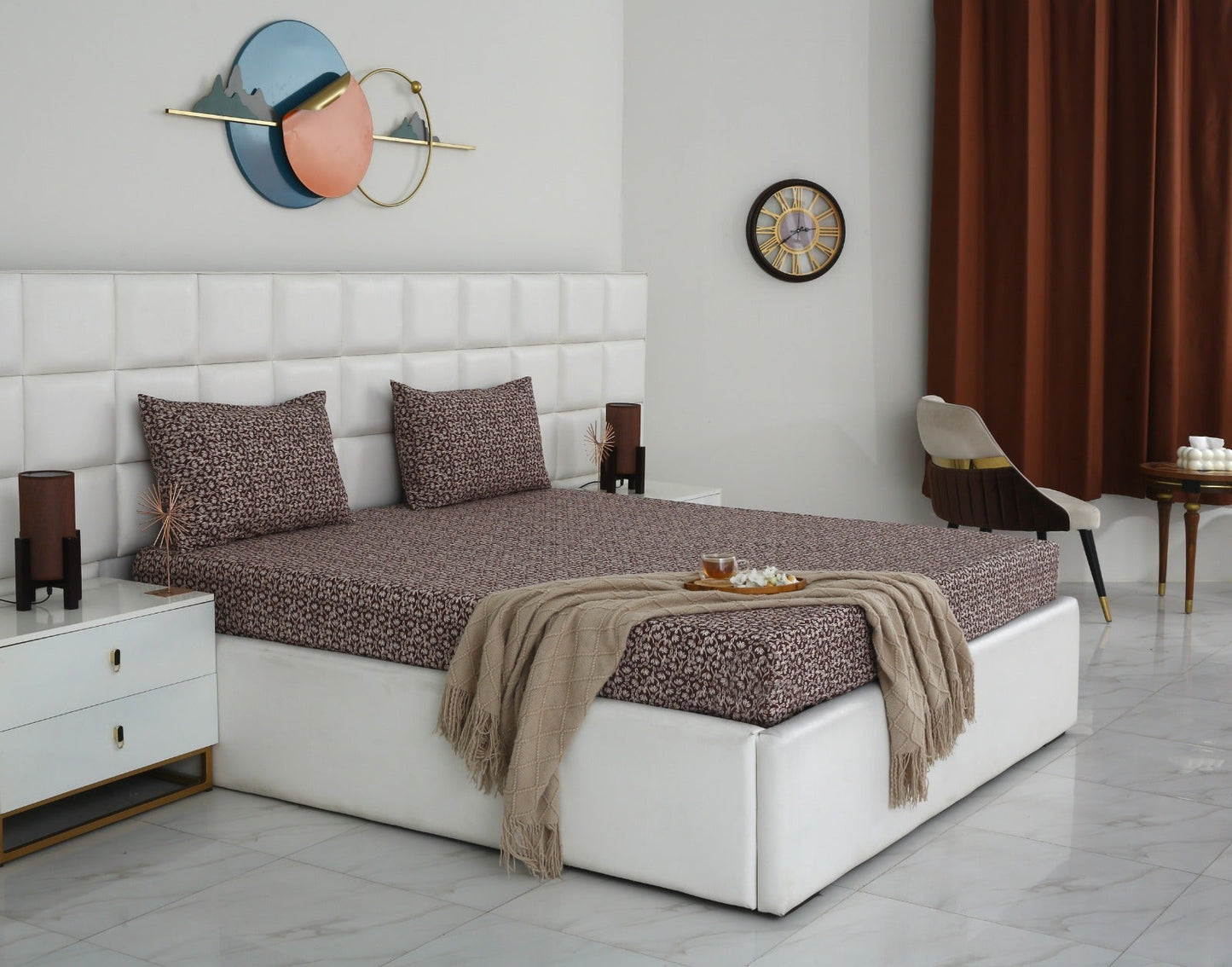 Fitted Bed Sheet- PFT0282