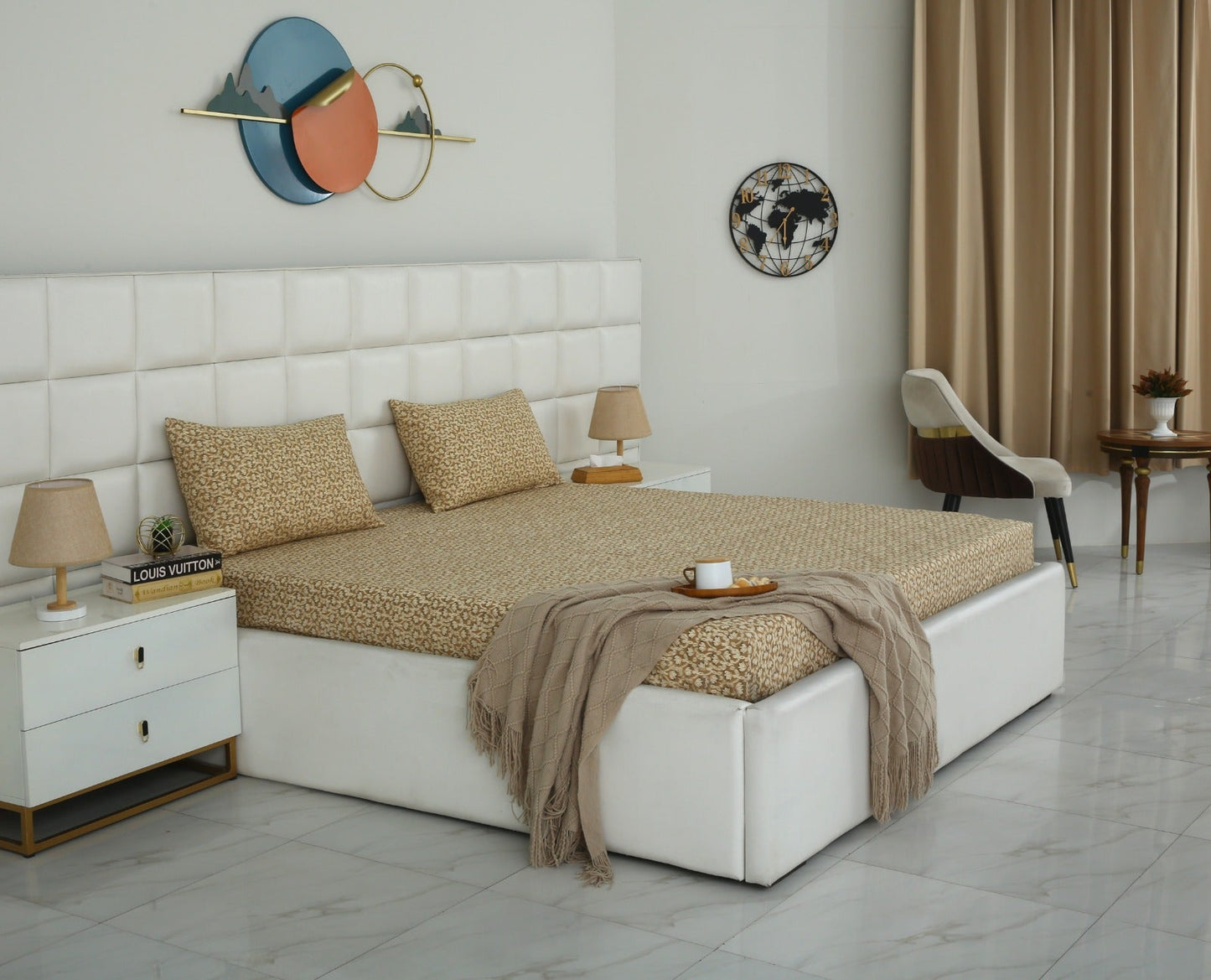 Fitted Bed Sheet- PFT0283