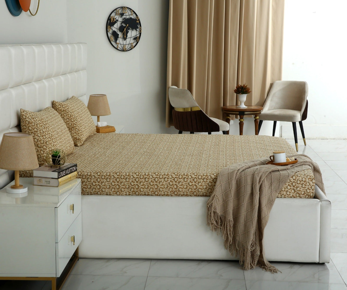 Fitted Bed Sheet- PFT0283