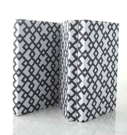 Foldable Mattress- Grey Diamond Protectors Apricot