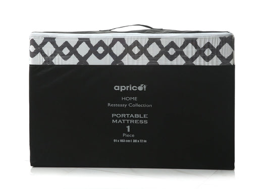 Foldable Mattress- Grey Diamond Protectors Apricot