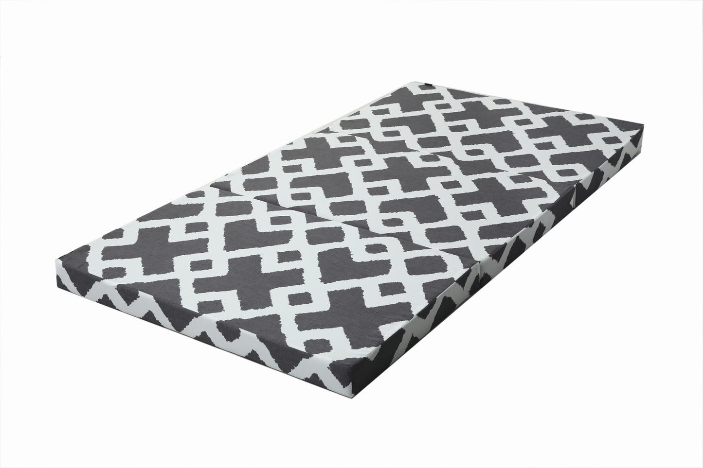 Foldable Mattress- Grey Diamond Protectors Apricot
