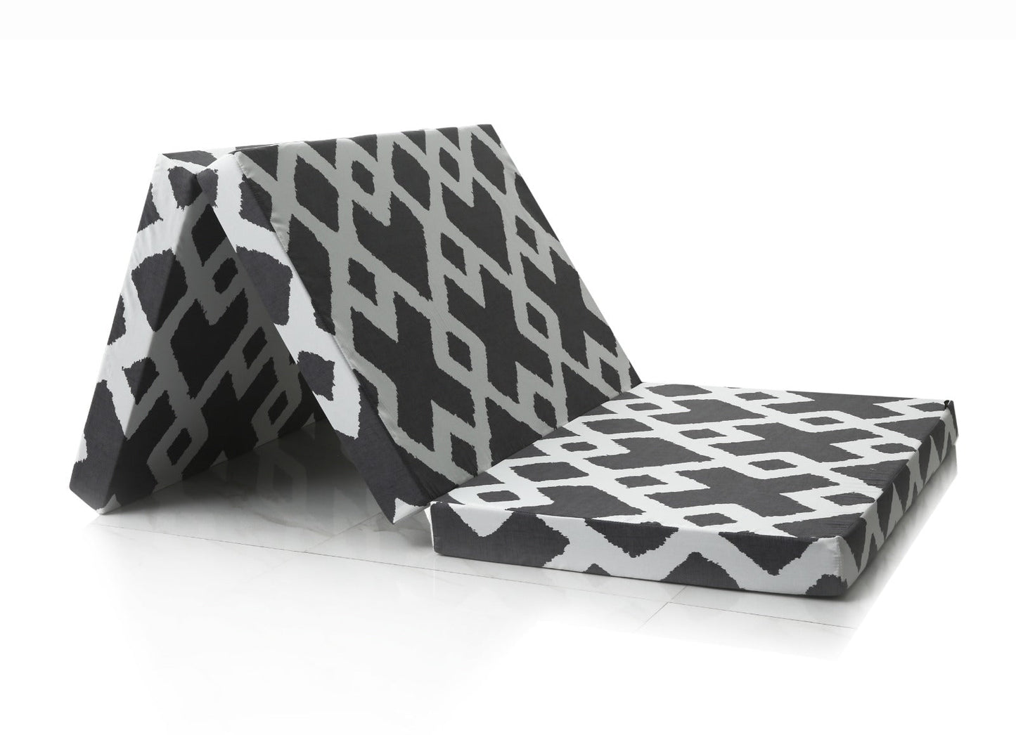 Foldable Mattress- Grey Diamond Protectors Apricot