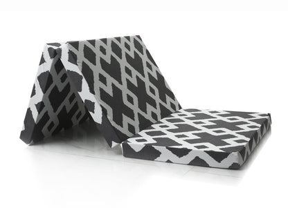 Foldable Mattress- Grey Diamond Protectors Apricot
