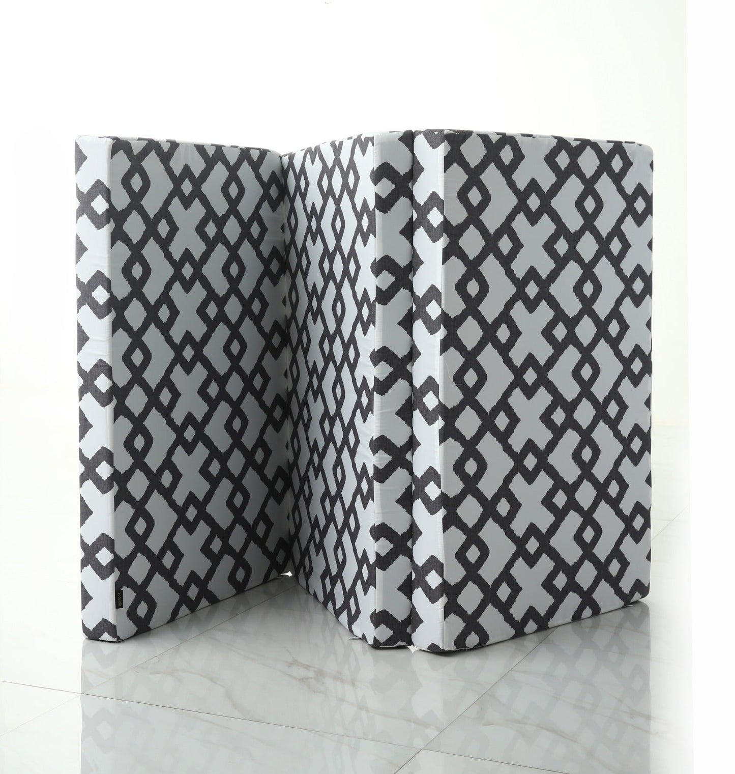 Foldable Mattress- Grey Diamond Protectors Apricot