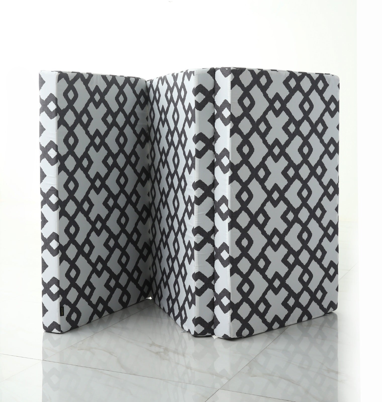 Foldable Mattress- Grey Diamond Protectors Apricot