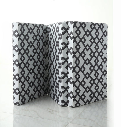 Foldable Mattress- Grey Diamond Protectors Apricot