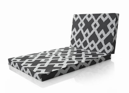 Foldable Mattress- Grey Diamond Protectors Apricot