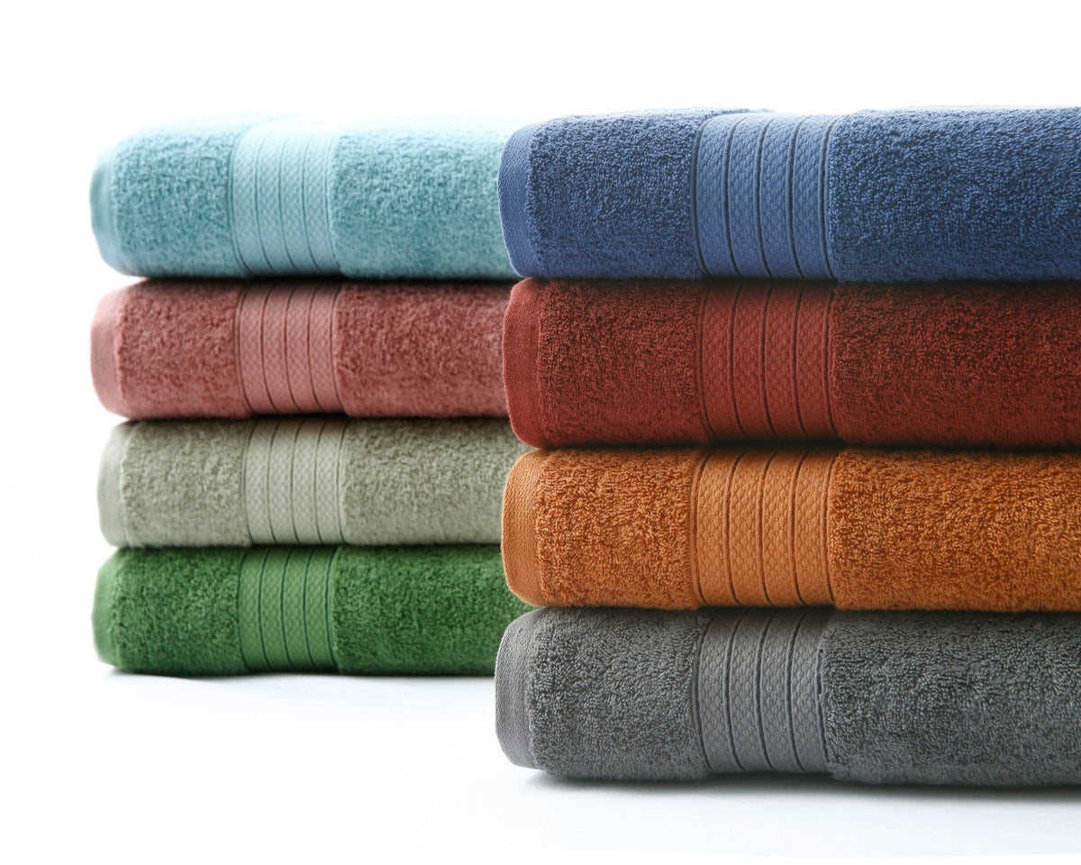 1 PC 100% Cotton Towel (16078)- Storm Blue Bath Towels & Washcloths Apricot