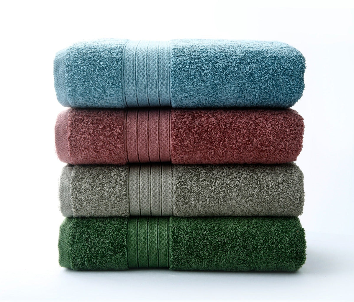 1 PC 100% Cotton Towel (16078)- Storm Blue Bath Towels & Washcloths Apricot