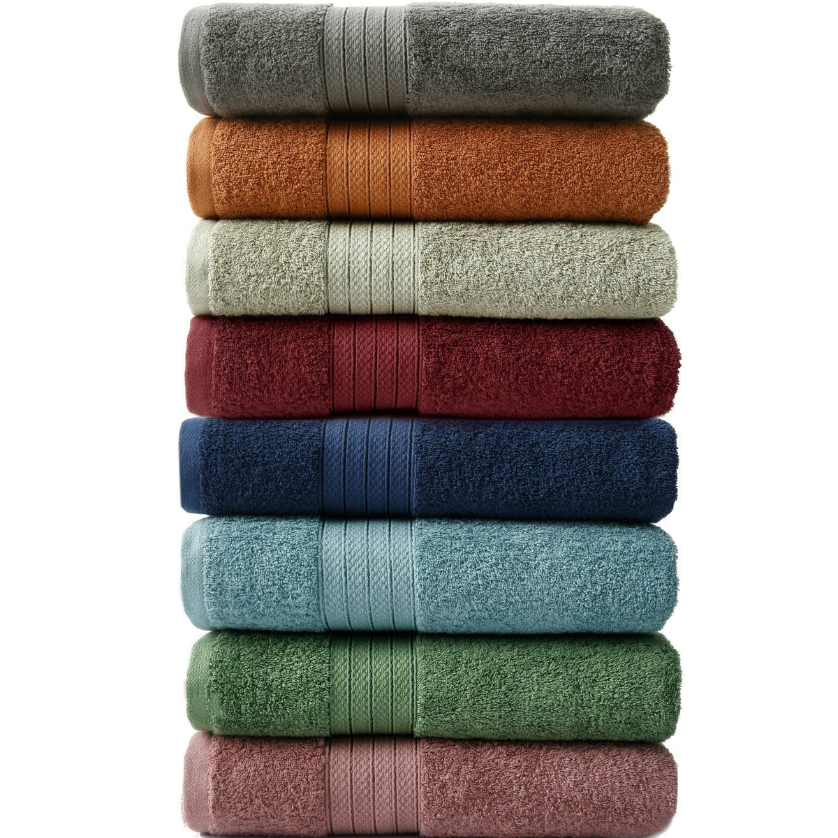 1 PC 100% Cotton Towel (16078)- Storm Blue Bath Towels & Washcloths Apricot