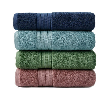 1 PC 100% Cotton Towel (16078)- Storm Blue Bath Towels & Washcloths Apricot