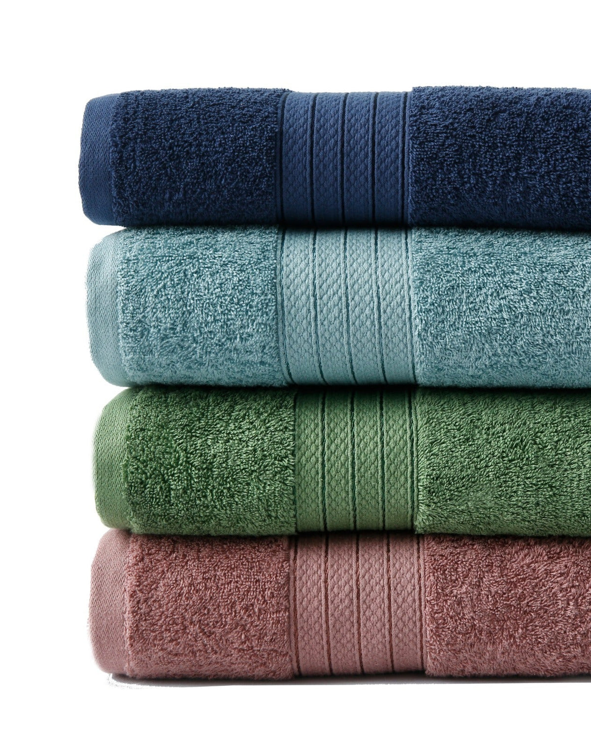 1 PC 100% Cotton Towel (16082)- MidNight Blue Bath Towels & Washcloths Apricot