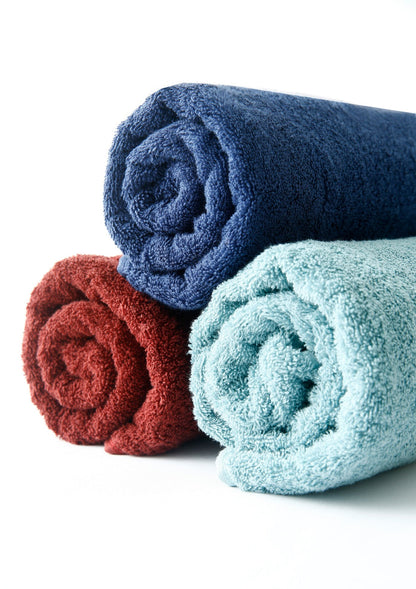 1 PC 100% Cotton Towel (16078)- Storm Blue Bath Towels & Washcloths Apricot