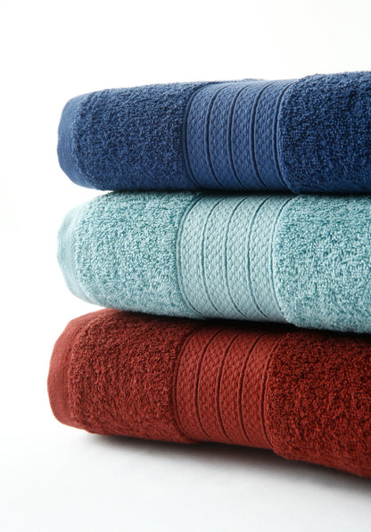 1 PC 100% Cotton Towel (16082)- MidNight Blue Bath Towels & Washcloths Apricot