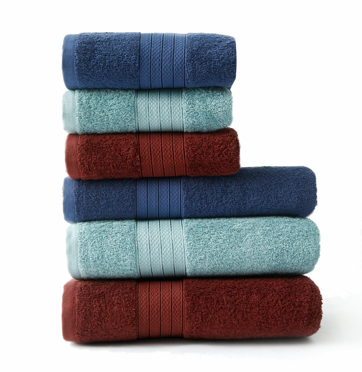 1 PC 100% Cotton Towel (16078)- Storm Blue Bath Towels & Washcloths Apricot