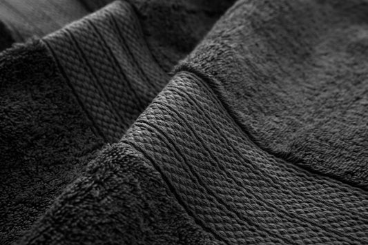 1 PC 100% Cotton Towel (16075)- Charcoal Grey Bath Towels & Washcloths Apricot