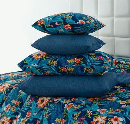 8 PCs Premium Winter Razai Set- Tropical Tide Comforters Apricot