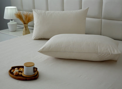 Fitted Bed Sheet- PFT0291 Fitted Sheets Apricot