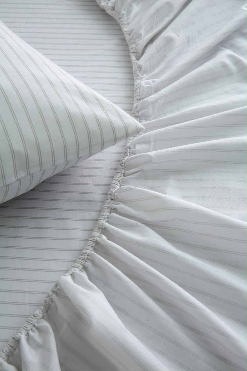 Fitted Bed Sheet- PFT0292 Fitted Sheets Apricot