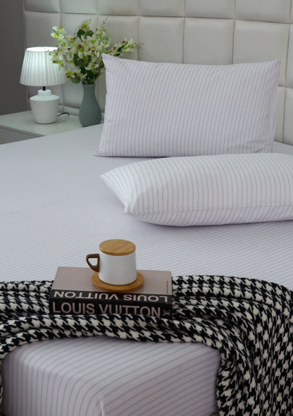 Fitted Bed Sheet- PFT0292 Fitted Sheets Apricot