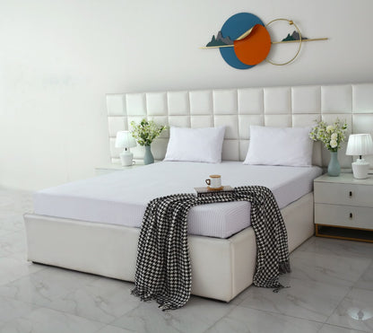 Fitted Bed Sheet- PFT0292 Fitted Sheets Apricot