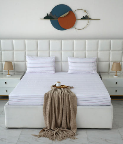 Fitted Bed Sheet- PFT0294 Fitted Sheets Apricot