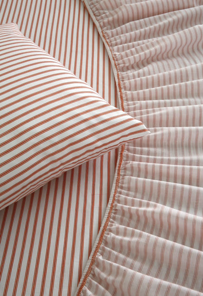 Fitted Bed Sheet- PFT0293 Fitted Sheets Apricot