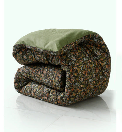 8 PCs Premium Winter Razai Set- Olive Grove Comforters Apricot