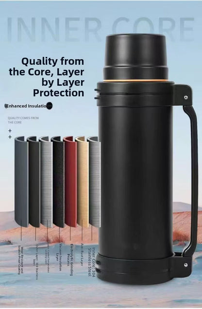 2L Large Capacity Flasks for Hot and Cold Drinks SA2607-19 Black Apricot