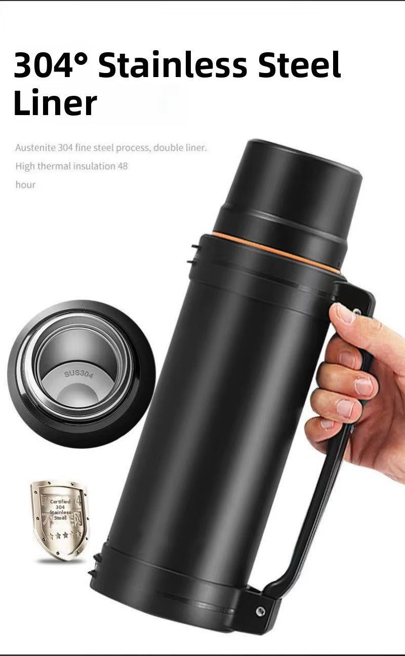 2L Large Capacity Flasks for Hot and Cold Drinks SA2607-19 Black Apricot