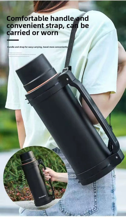 2L Large Capacity Flasks for Hot and Cold Drinks SA2607-19 Blue Apricot