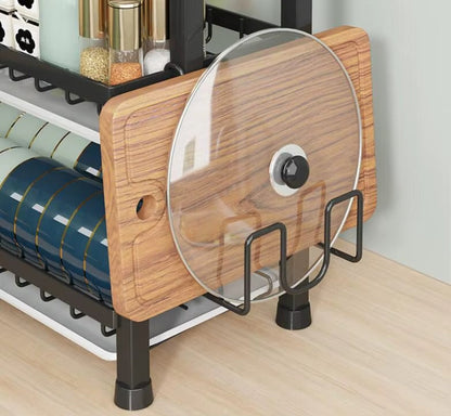 3-Tier-Dish Drying Rack & Utensil Holder(15256) Dish Rack Apricot