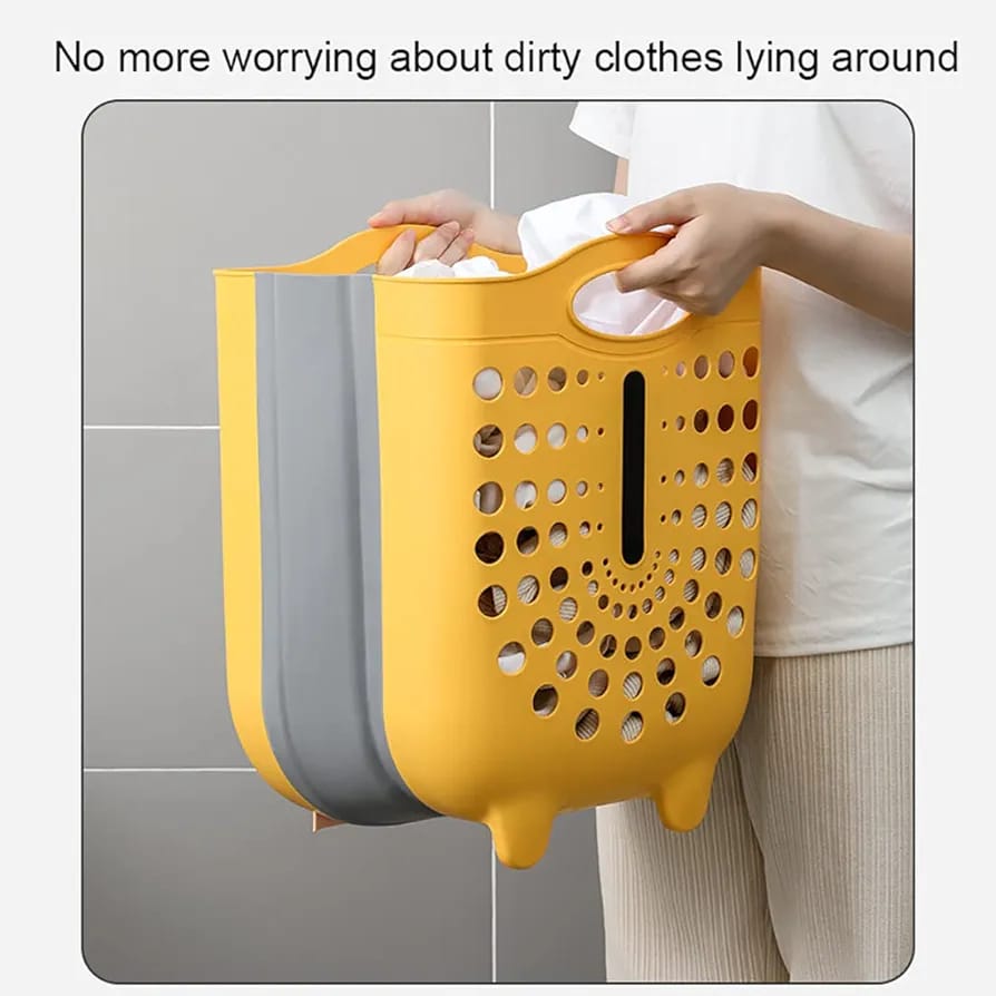Collapsible Laundry Basket Apricot