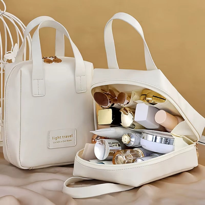 1PC Women's Faux Leather Cosmetic Bag(SA2405-139) Ladies Bag Apricot