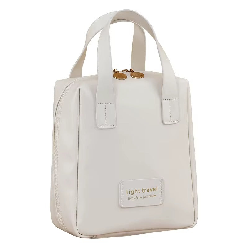 1PC Women's Faux Leather Cosmetic Bag(SA2405-139) Ladies Bag Apricot