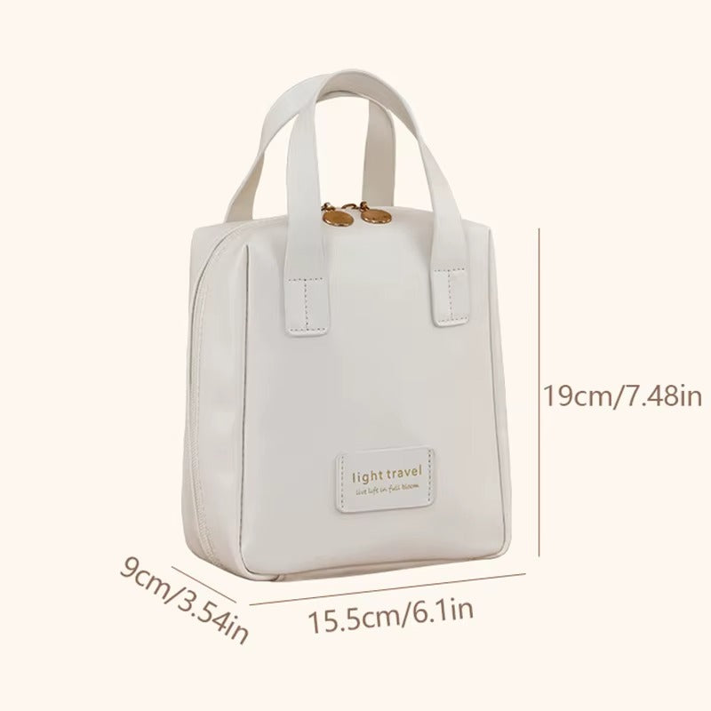 1PC Women's Faux Leather Cosmetic Bag(SA2405-139) Ladies Bag Apricot